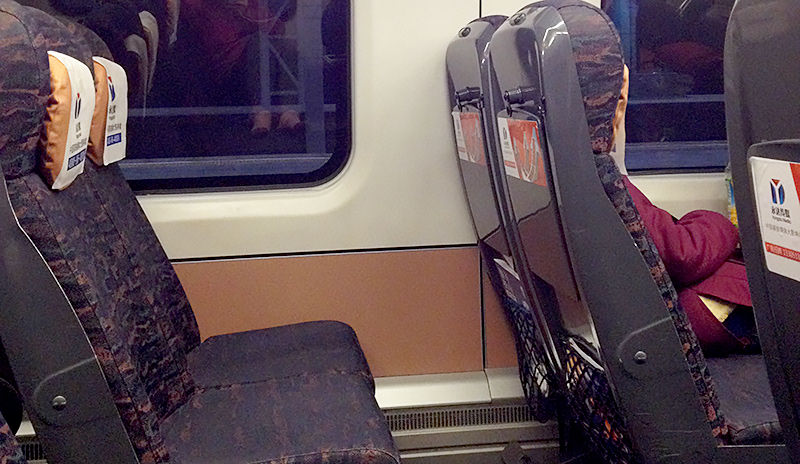 Train trip with kids in China