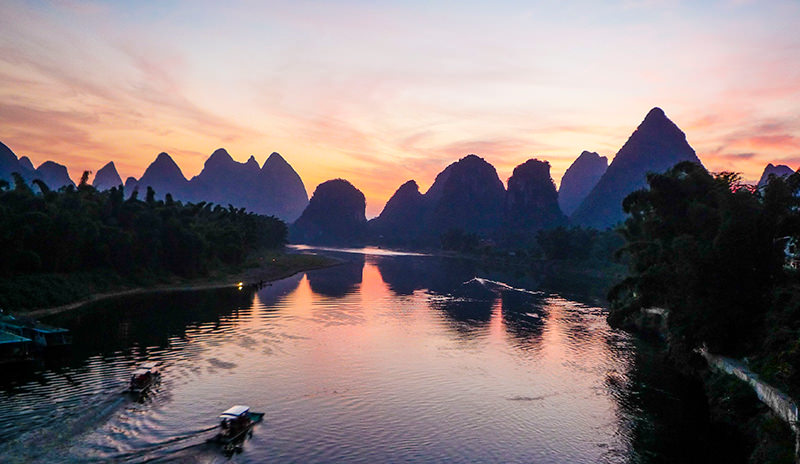 Yulong River in Yanghsuo, Guilin