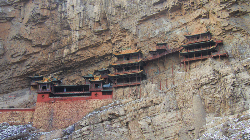 Hanging Temple Hung on the Cliff