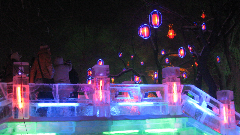 Ice Lantern and Ice Bridge