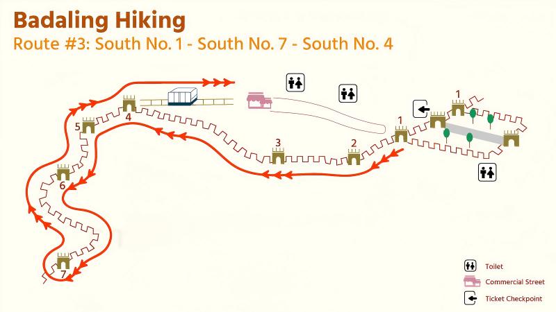 Badaling Great Wall Hiking Route #3