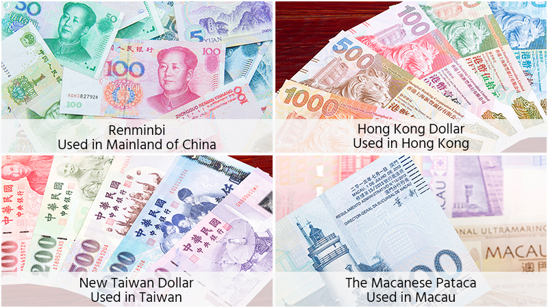 Four Different Currencies
