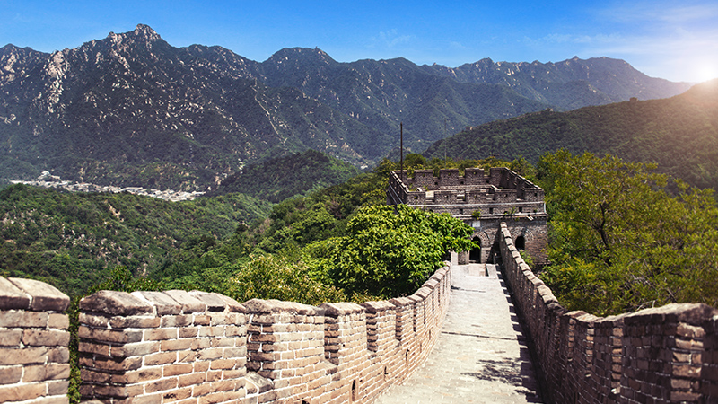 Beautiful view of the Great Wall
