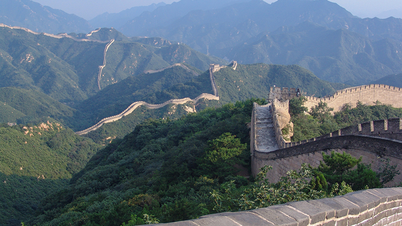 Overlook the Great Wall