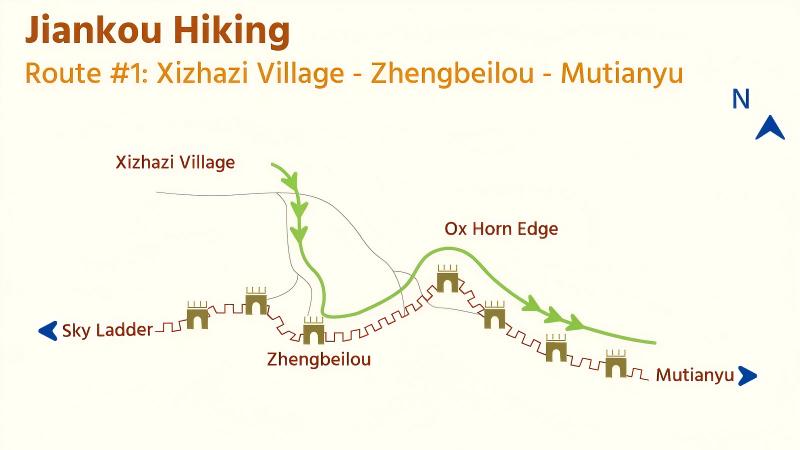 Jiankou Great Wall Hiking Route #1: From Zhengbeilou to Mutianyu