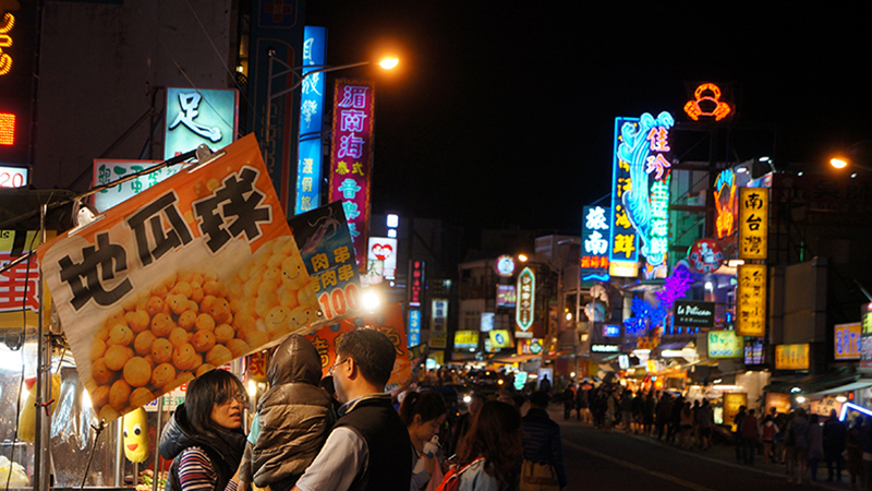 People go to the marketplace for accessories and food.