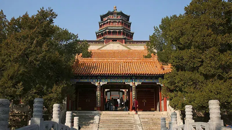 The gate of the tower