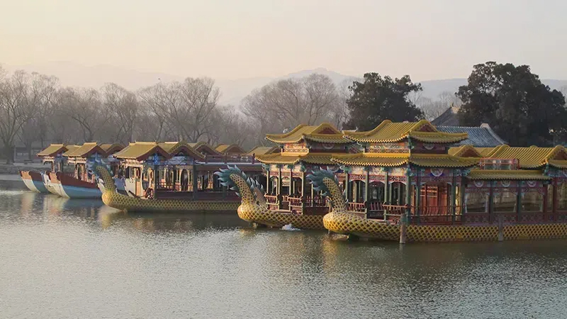 Boats on the Kunming Lake