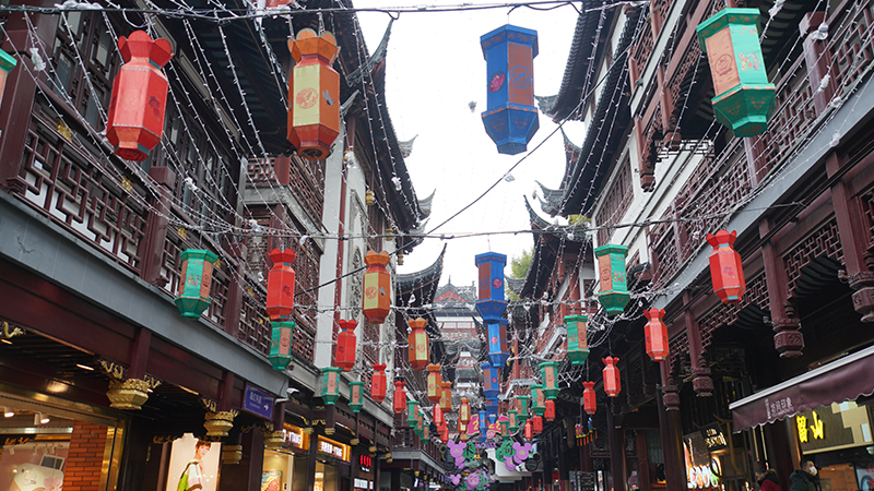 Lanterns in vivid colors