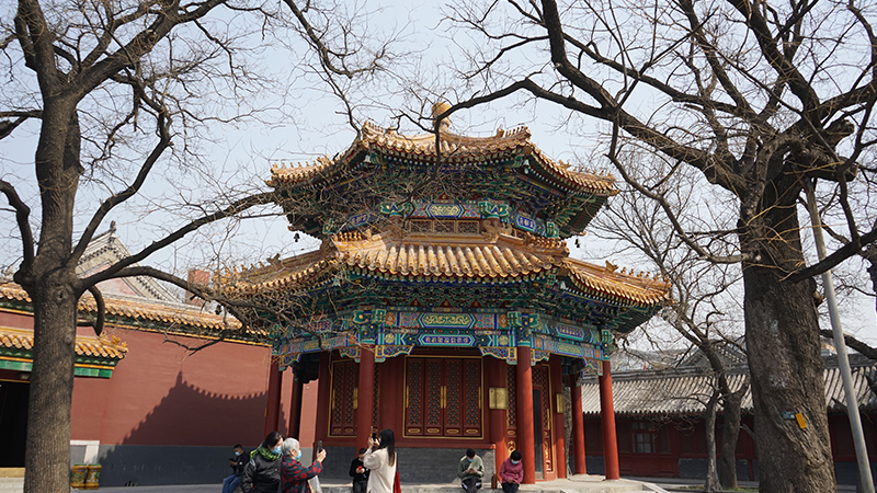 A Beautiful pavilion in Lama Temple