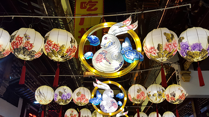 Bunny lanterns for the Mid-Autumn Festival