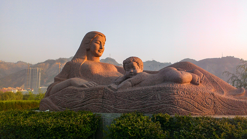 The Yellow River Mother Statue in Lanzhou