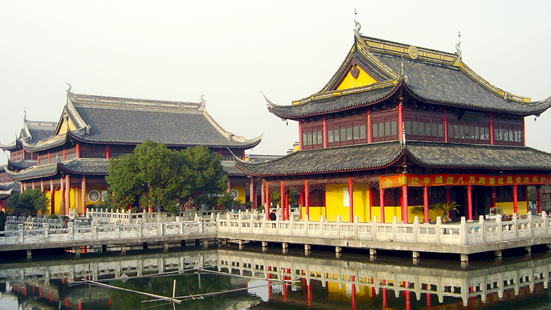 Quanfu Temple at Zhouzhuang Water Town
