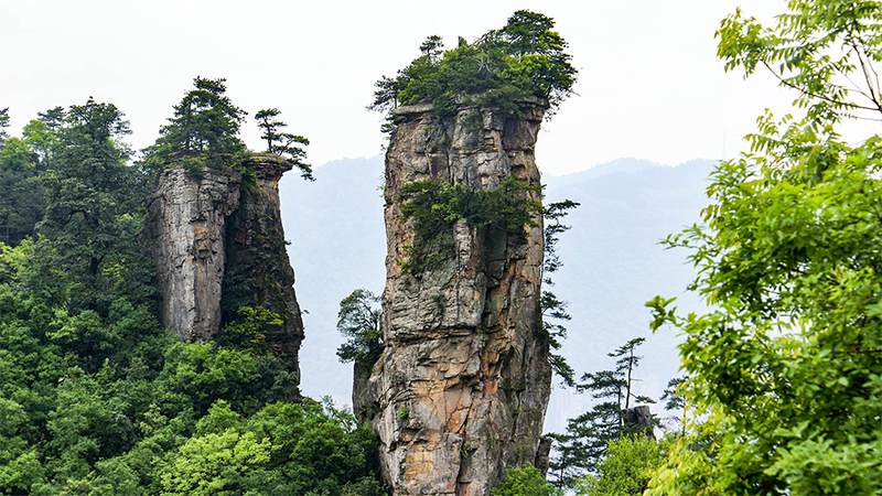 One of the cliffs in Zhangjiajie National Forest Park
