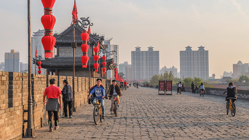 Bike on the Ancient City Wall