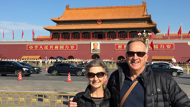 Our guests at the Tiananmen Square