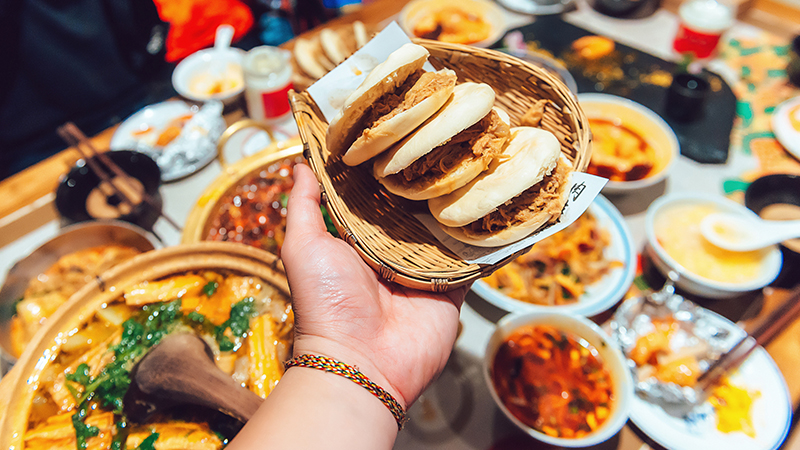 Rou Jia Mo and other Xi'an food