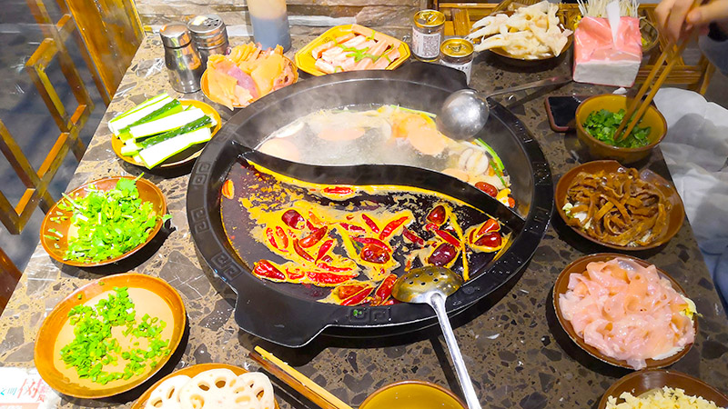 Sichuan hotpot