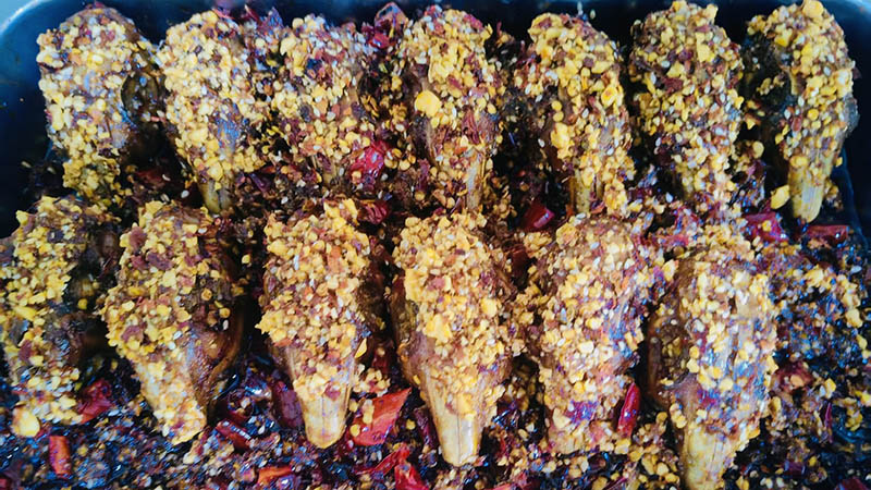 Spicy Rabbit Head in Chengdu