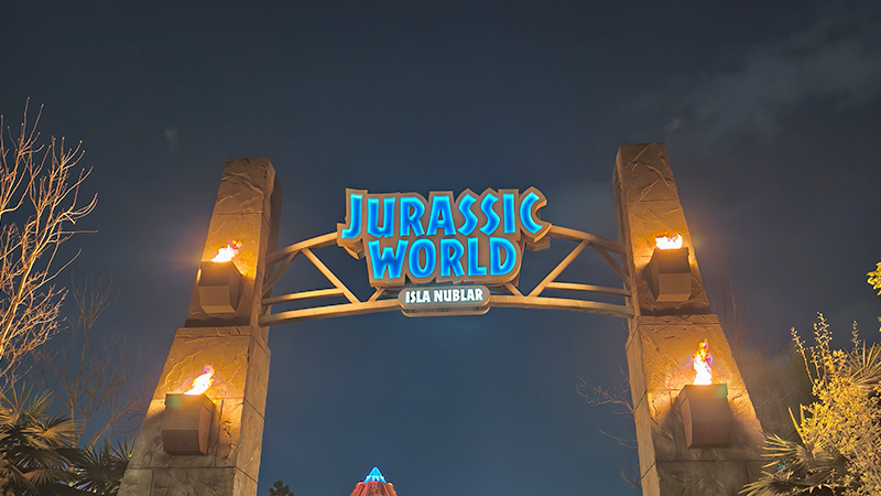 The gate of Jurassic World