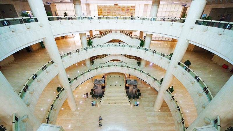 Chongqing China Three Gorges Museum interior