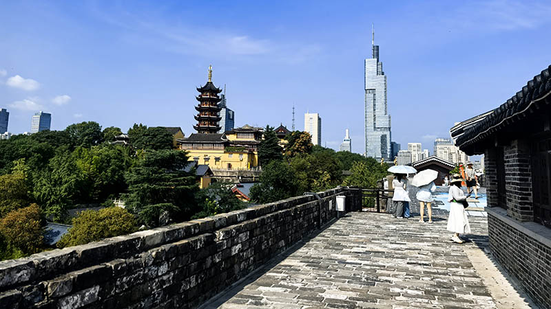The view from Tai Cheng city wall, Nanjing