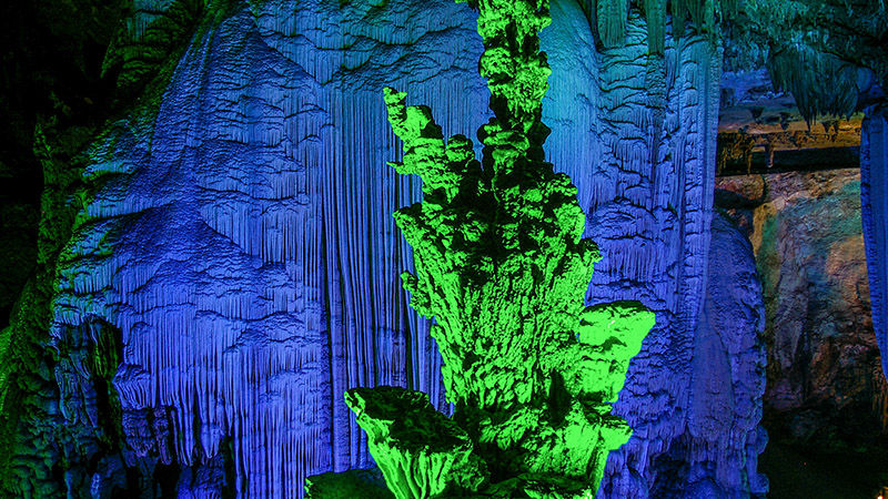 Stalactites in Reed Flute Cave
