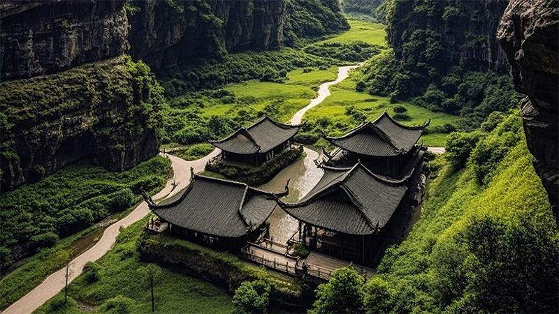 Scenery of Wulong Karst