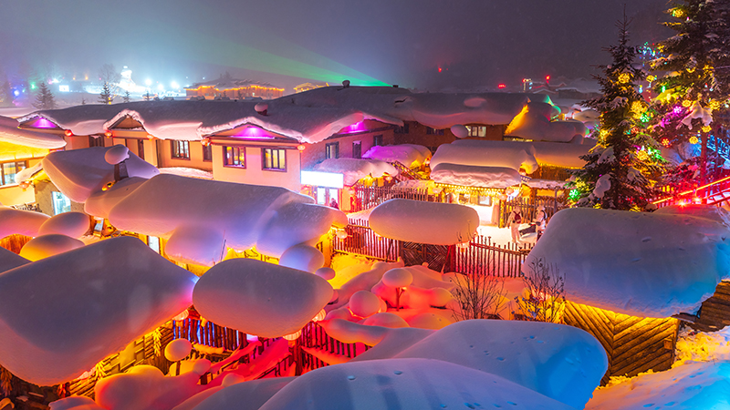 China snow town, Harbin
