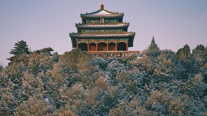 The Forbidden City in winter