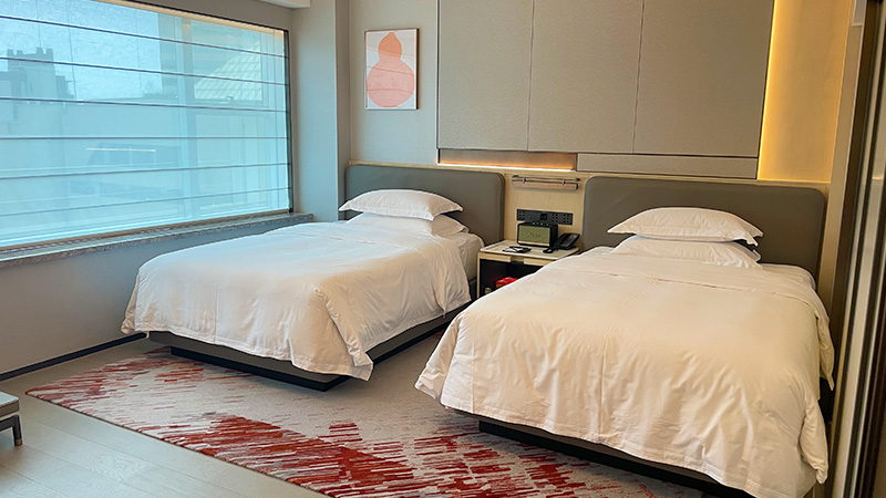 Twin room in a hotel in Hangzhou