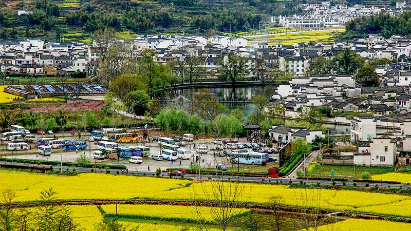 Hongcun Village Parking Lot