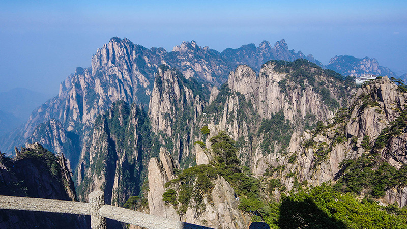 Aerial view of Huangshan