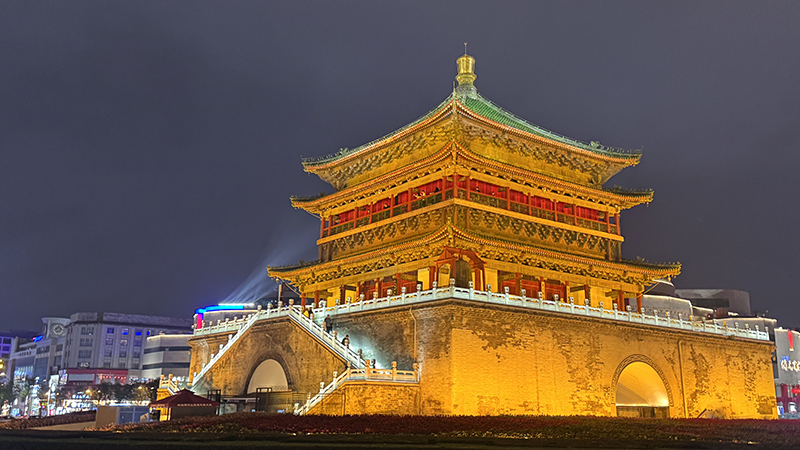 Ancient bell tower in Xi'an
