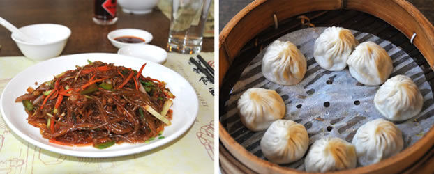 Spicy Pork Noodles and Soup Dumplings in Din Tai Fang