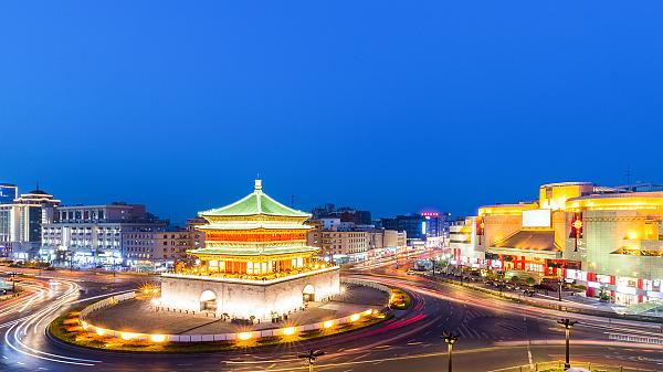 Xi'an Bell Tower in Night