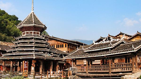 Drum Tower at Zhaoxing Dong Village