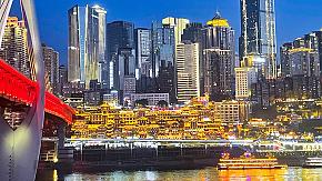 Stunning night view of Chongqing