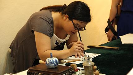 Calligraphy Class at Small Wild Goose Pagoda