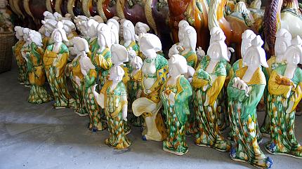 Tri-Colored Glazed Pottery