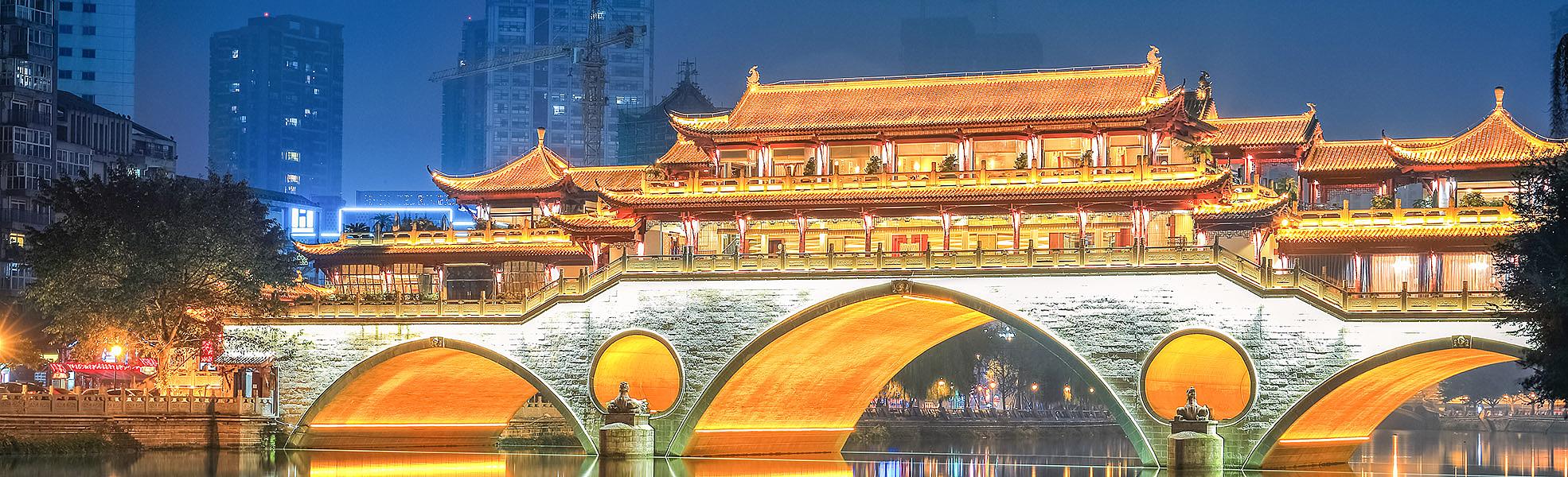 Chengdu City View, China