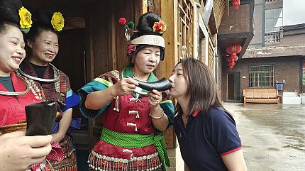 Welcome ceremony of Miao ethnic, Guizhou